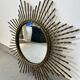 Wrought iron sun mirror