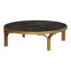 Mid-20th century modern Danish coffee table, wooden frame and ceramic top.