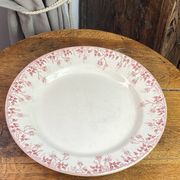 Round plate made of ironstone