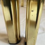 Brass and smoked glass nesting tables