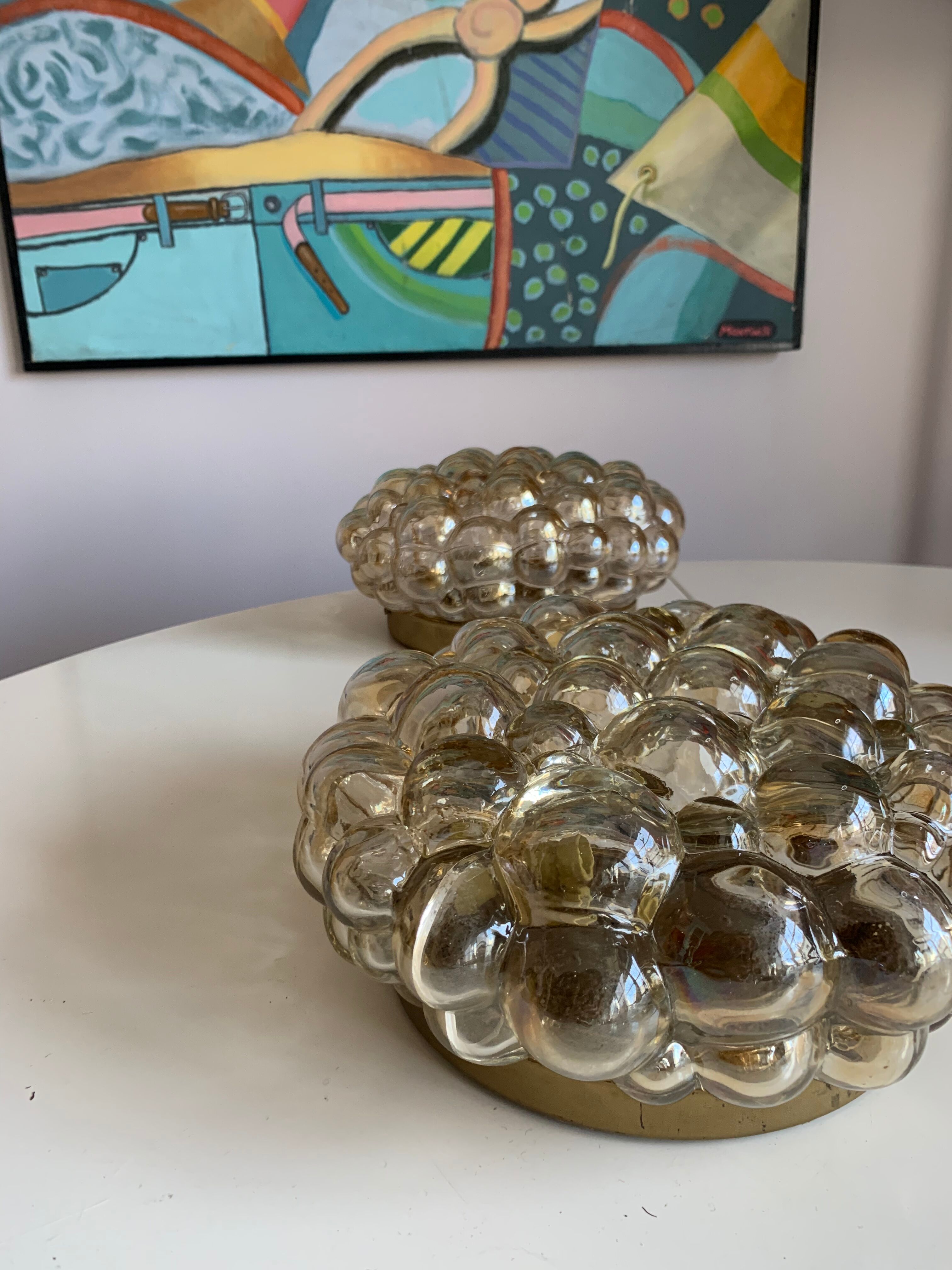 2 old wall lamps or ceiling lamps Helena Tynell "Bubble"