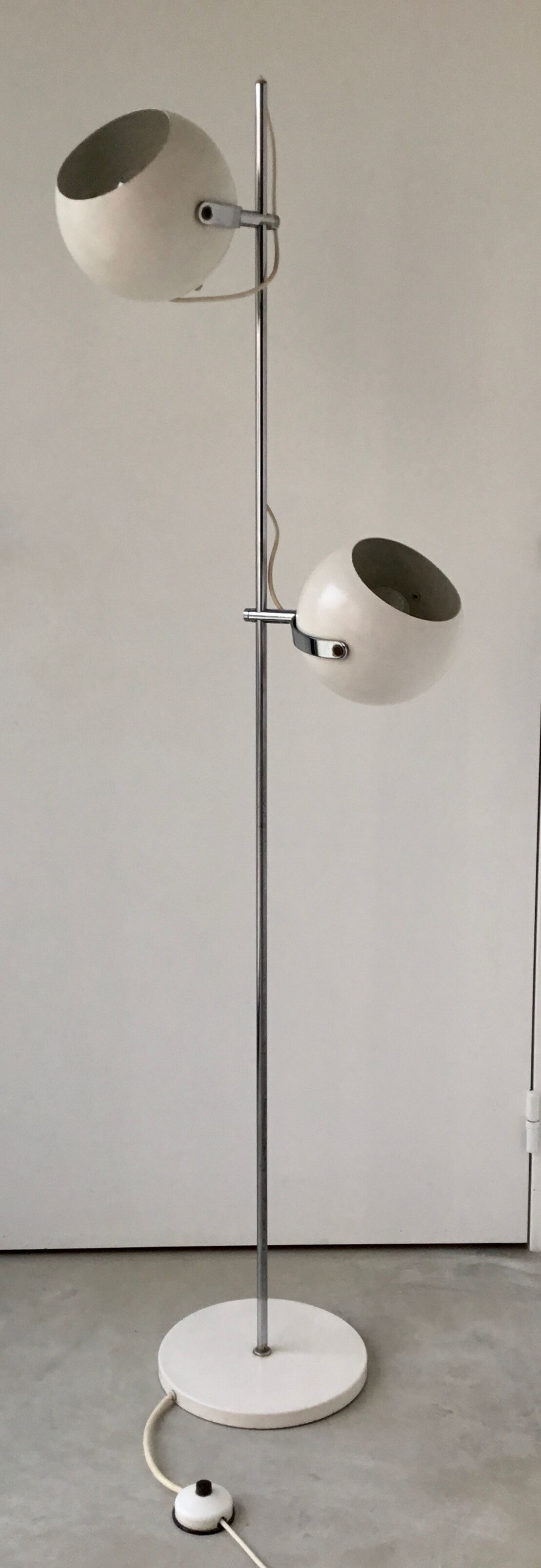 Eyeball floor lamp 2 adjustable lights - design 1960