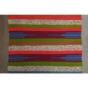 1970s Vintage Turkish Oushak Handmade Wool Cotton Blue Runner Rug  73x131