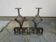 Pair of modernist andirons