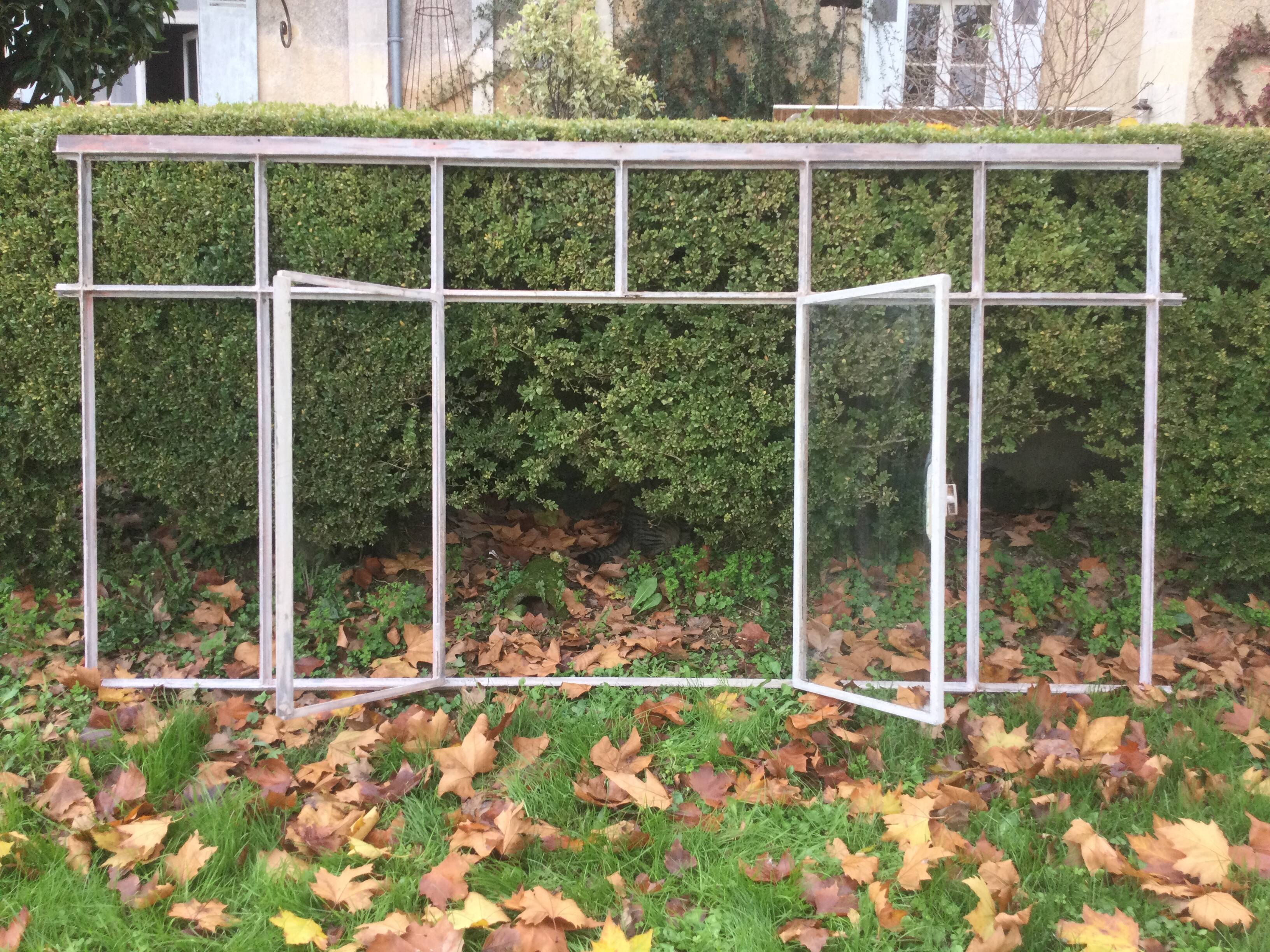 Old glass roof with window