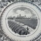 Decorative plate Château Cos d'Estournel Medoc Bordeaux Vieillard