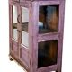 Antique Burmese teak sideboard with original mauve patina