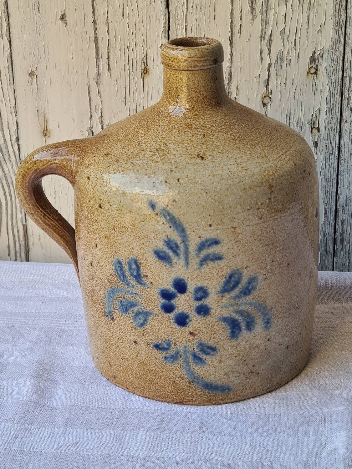 Vase, glazed stoneware pitcher