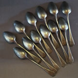 12 small tin spoons