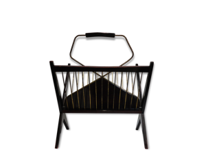 Porte revues vintage en bois et