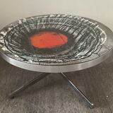 De Nisco coffee table from the 60s and 70s ceramic signed