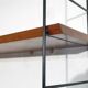 Vintage teak and metal shelf 1960