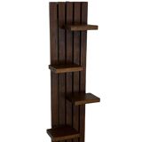 étagère murale vintage support à plantes, décoration bois de chêne