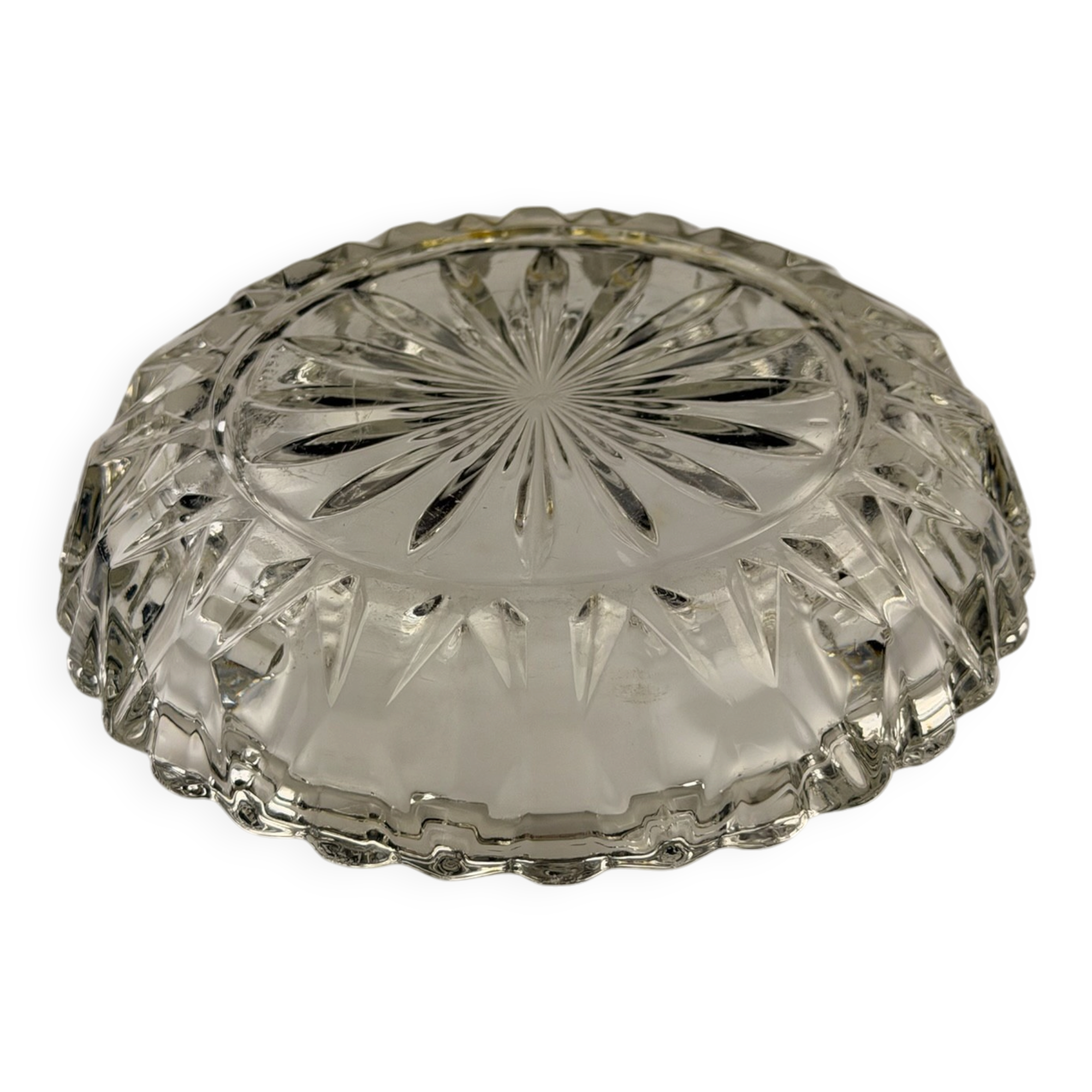 Vintage pressed glass ashtray