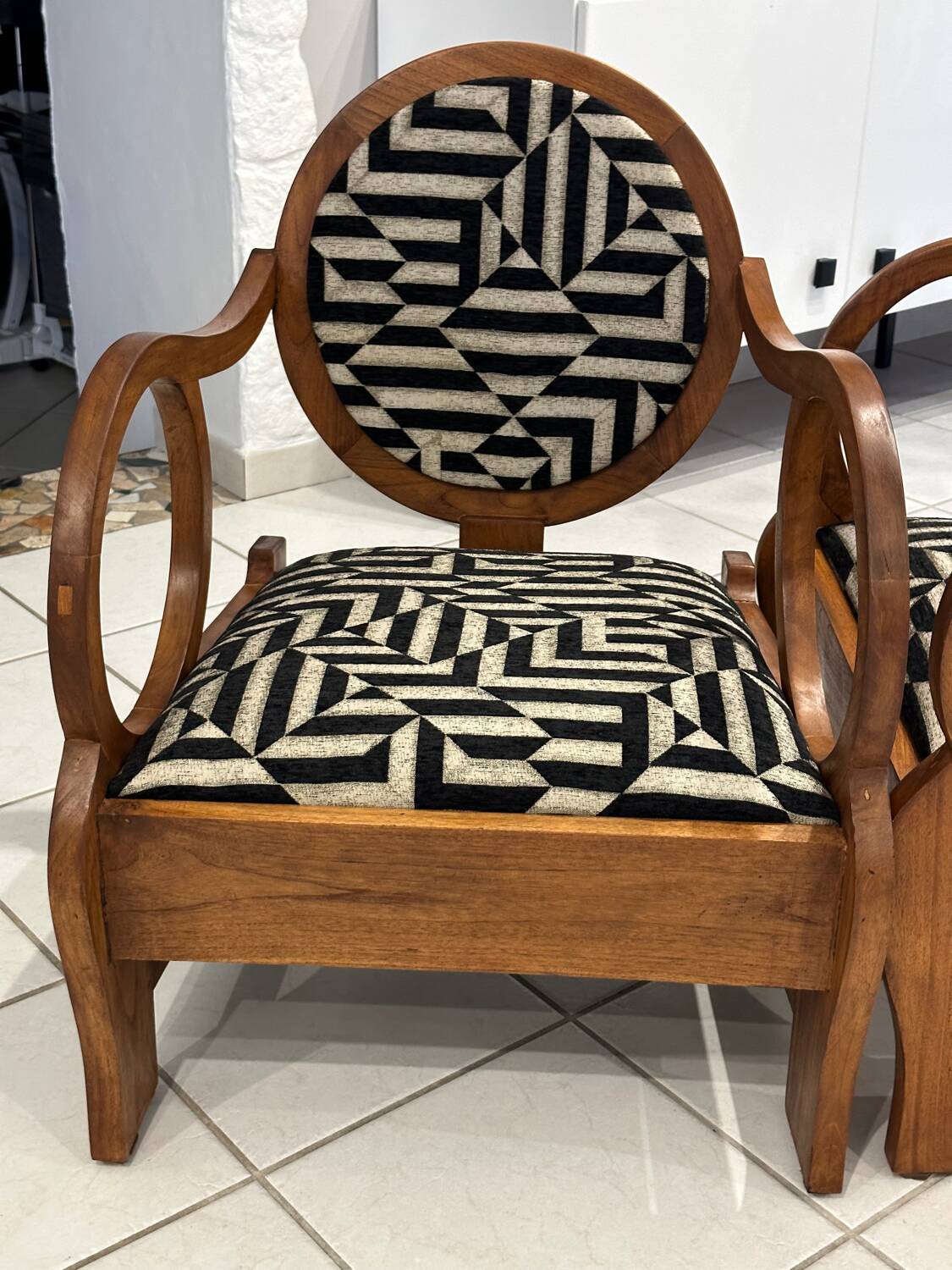 Pair of Art Deco armchairs by Hungarian designer Lajos Kosma, 1930s