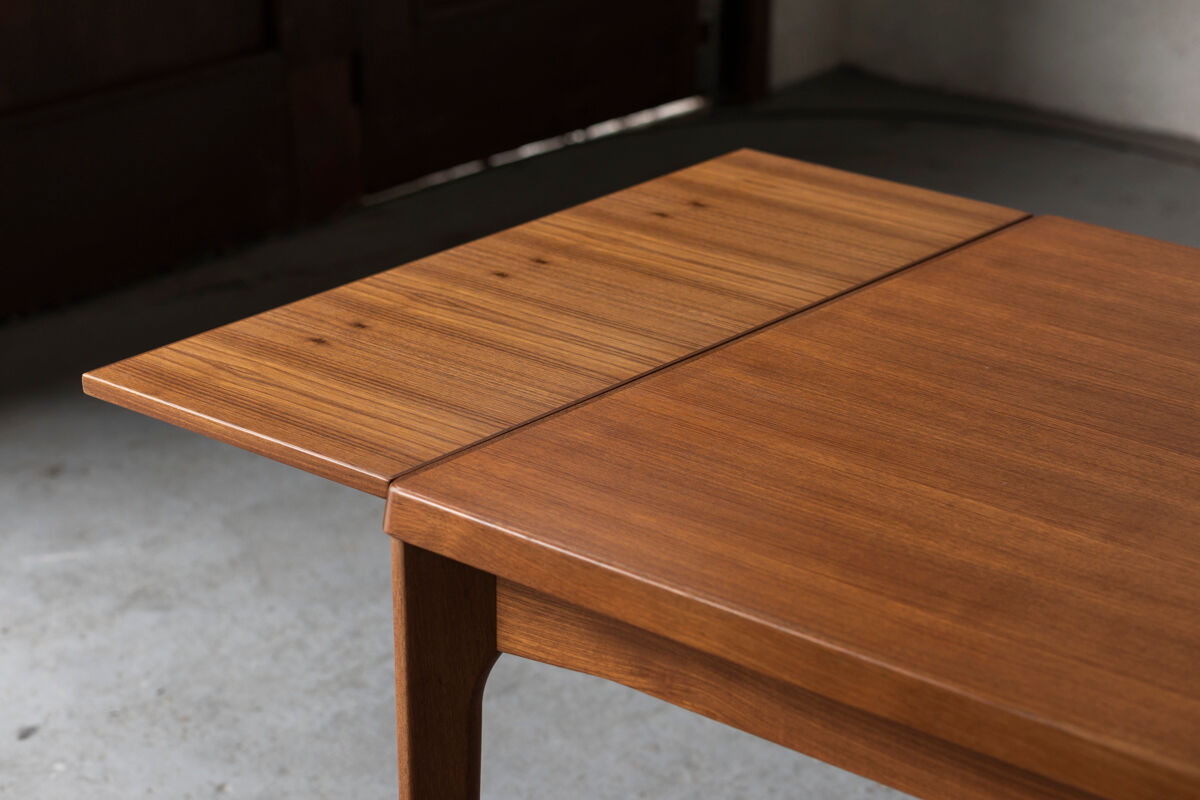 Extendable square dining table by Vejle Stole Møbelfabrik, Denmark 1960’s