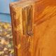 Old Art Deco radio cabinet in Burmese teak