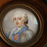 Ancient miniature painting signed from the ème
