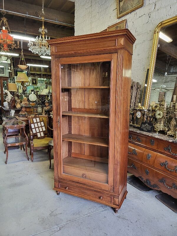 Showcase 1 walnut door of the nineteenth century