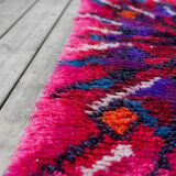 Swedish Tibetan Rya rug with flower by Jagarz for Rya