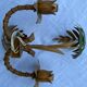 Pair of metal wall lights from the 60s/70s