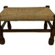 Vintage Stool cane small Stool Mid Century Ottoman 60's design