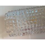 Set of Two "Crocodile" Transparent Murano Glass Wall Sconces