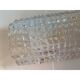 Ensemble de deux appliques murales en verre de Murano transparent "Crocodile"