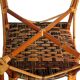 1950s-1960s handcrafted "Bistro Riviera" rattan chair