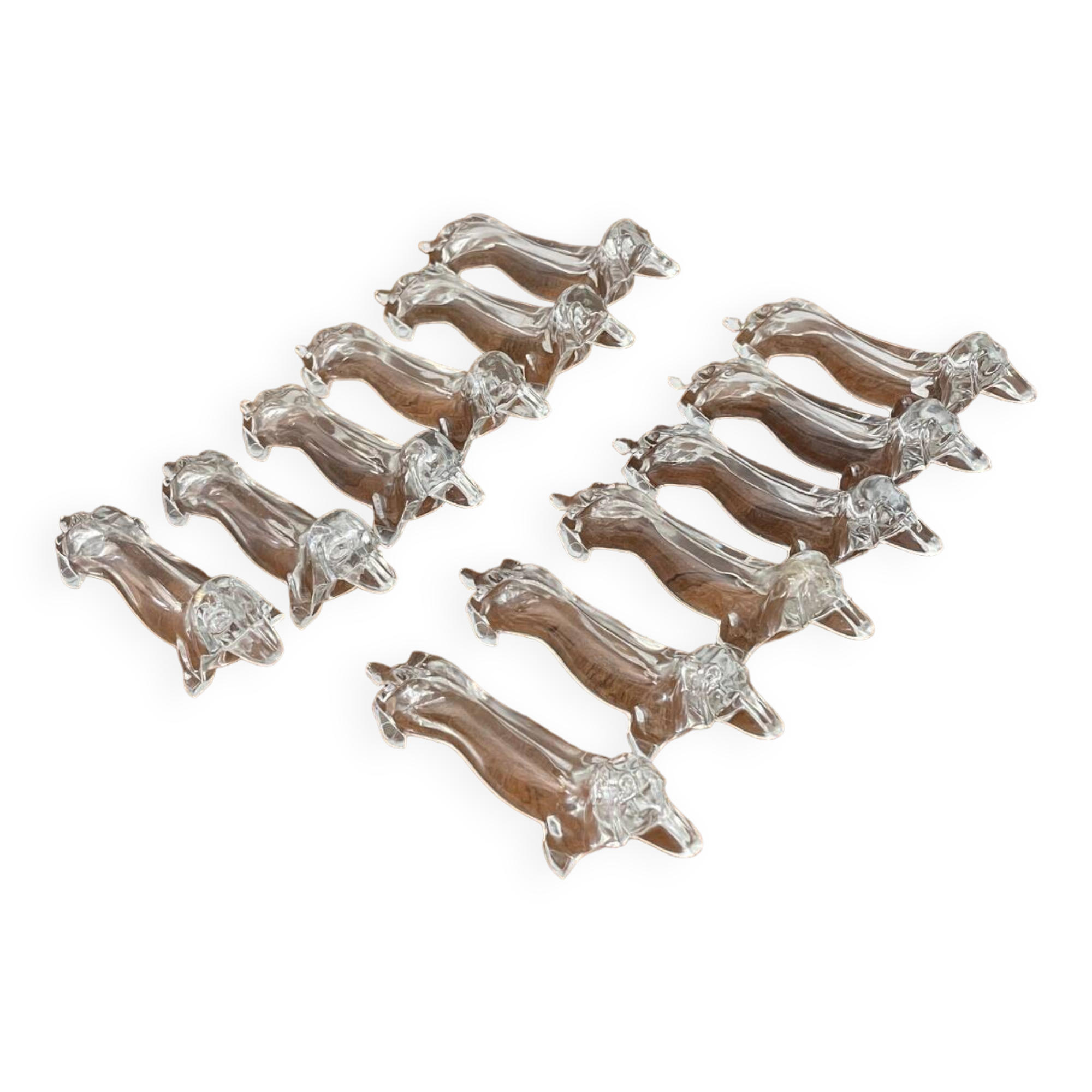 Series 12 dachshund plexiglass knife holders