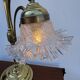 Swan neck brass lamp Art Nouveau