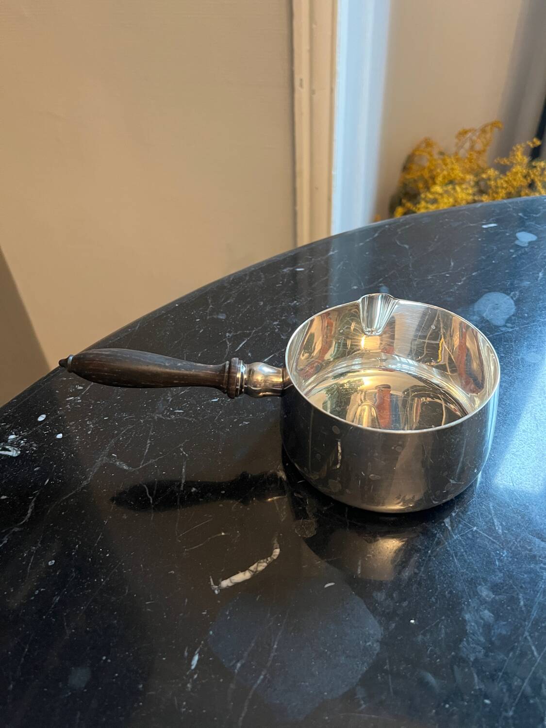 Magnificent silver sauceboat.