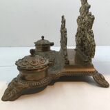 Brass inkwell