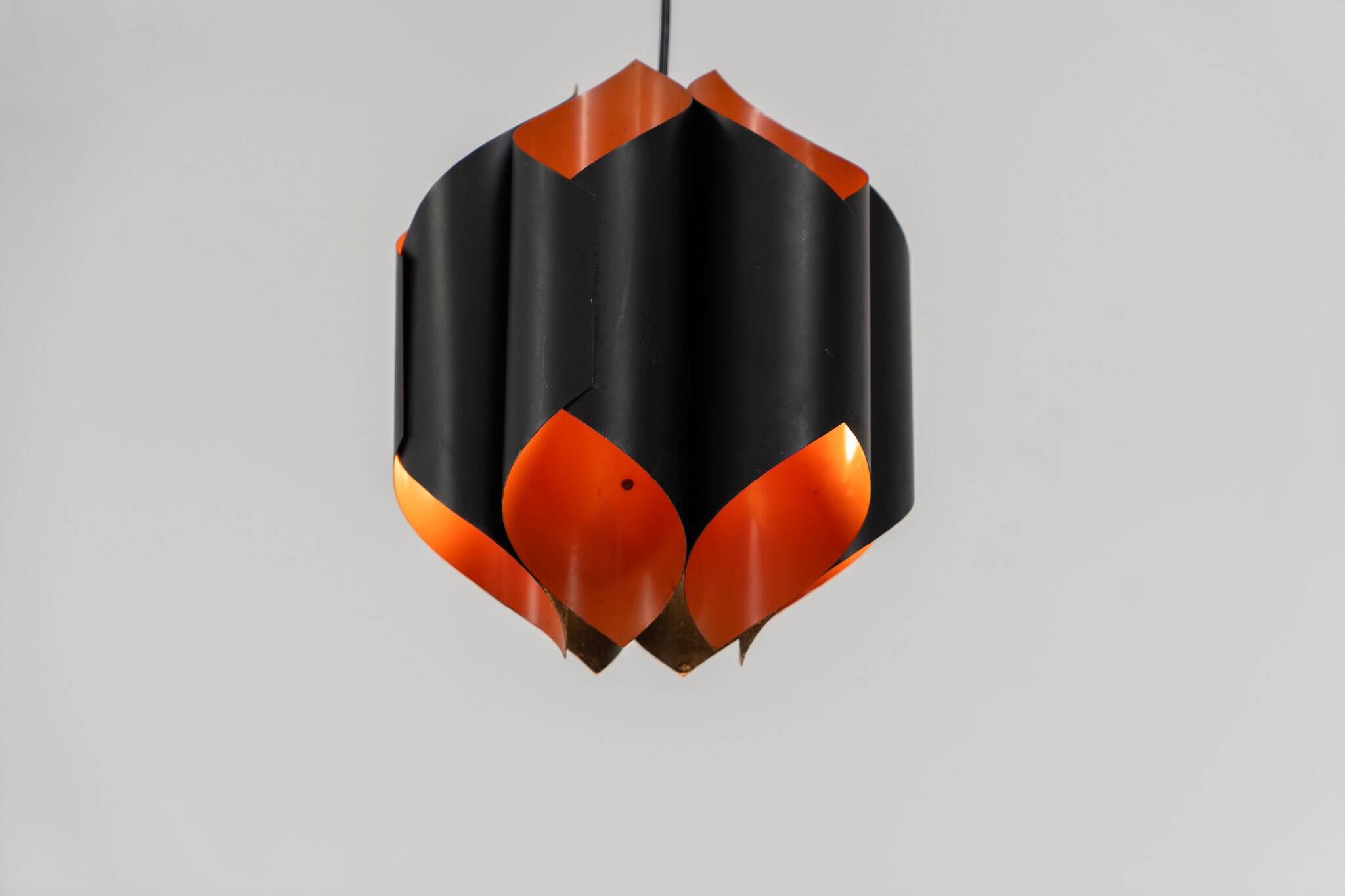 Sculptural pendant light by Bent Karlby for Lyfa