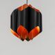Sculptural pendant light by Bent Karlby for Lyfa