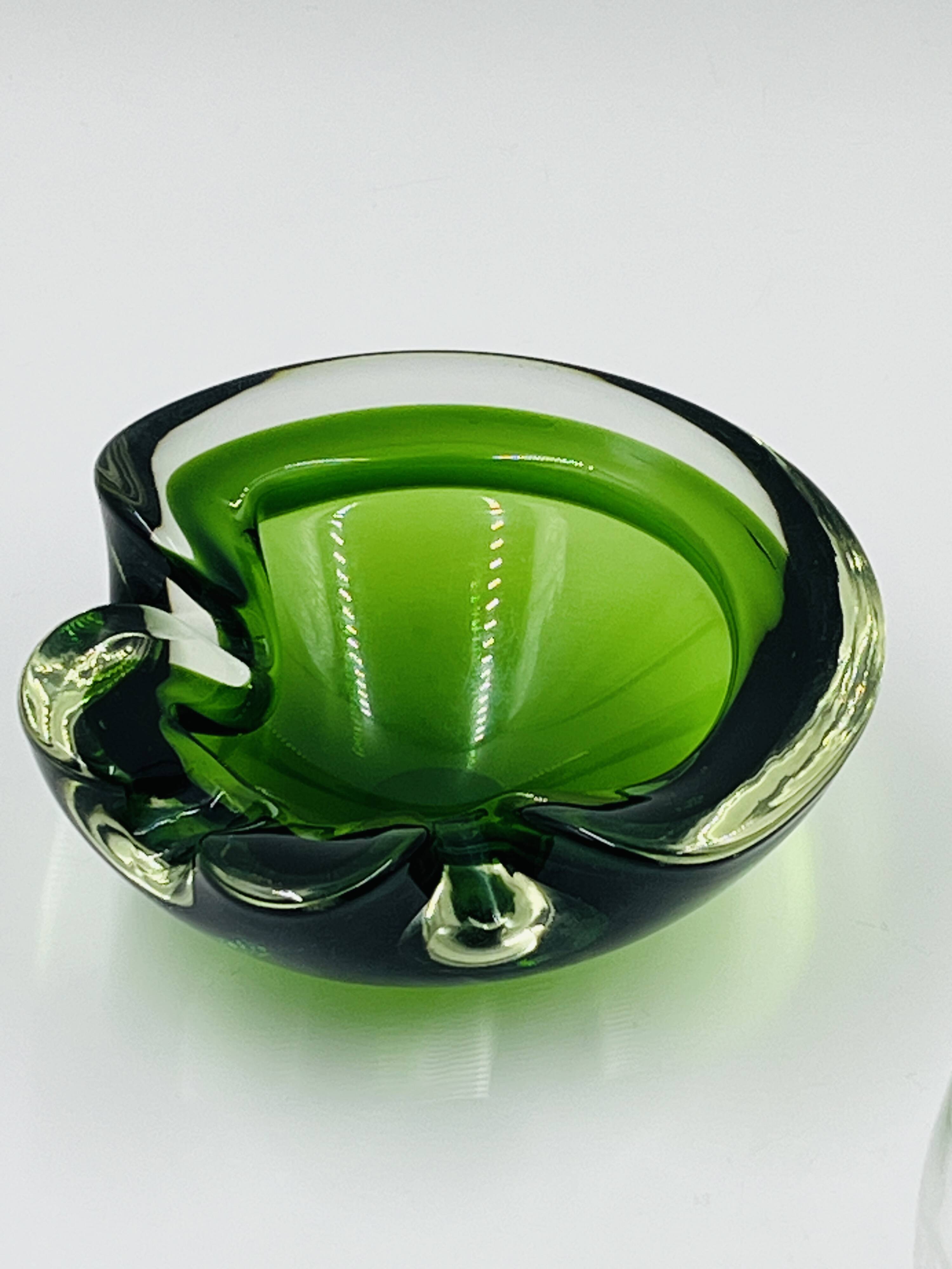 Cendrier vide-poche Murano en verre Sommerso