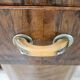 Art Decò dressing table in walnut root with mirror