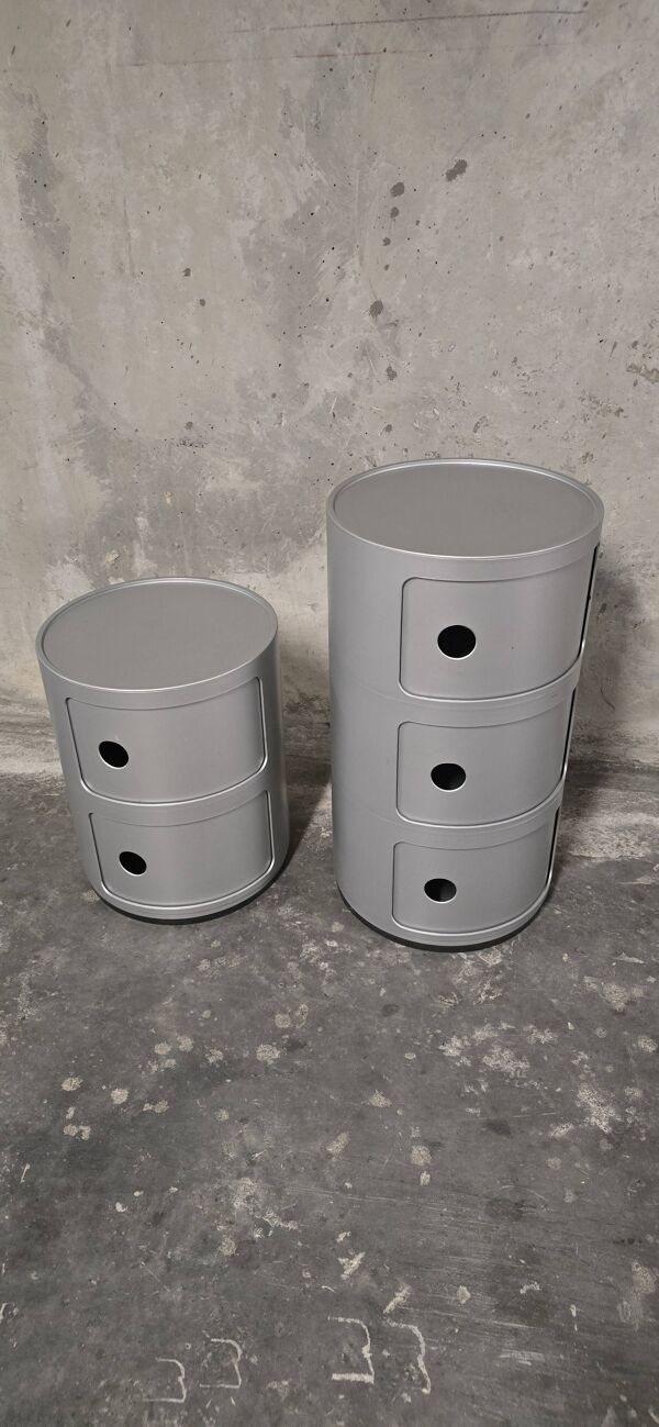 Lot de 2 rangements Componibili Kartell – Anna Castelli Ferrieri