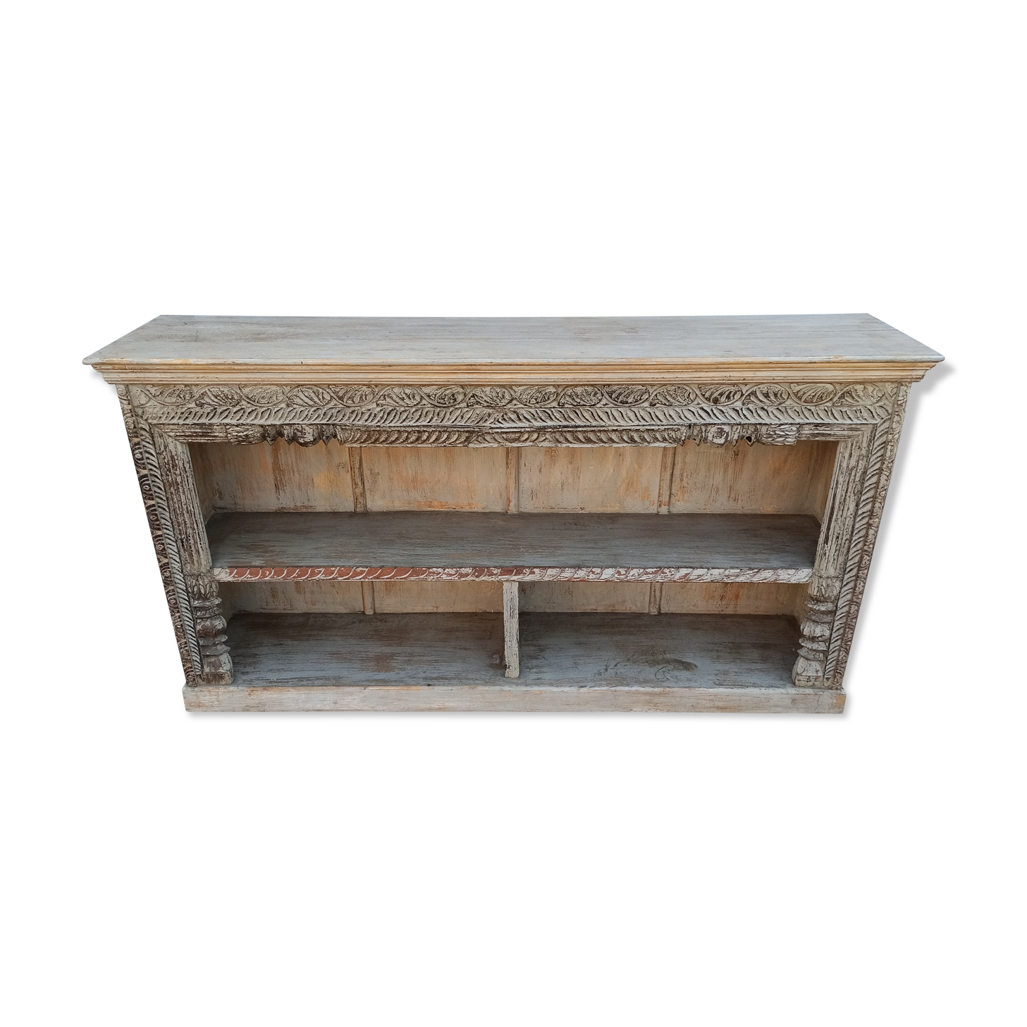 Old wooden furniture with niches