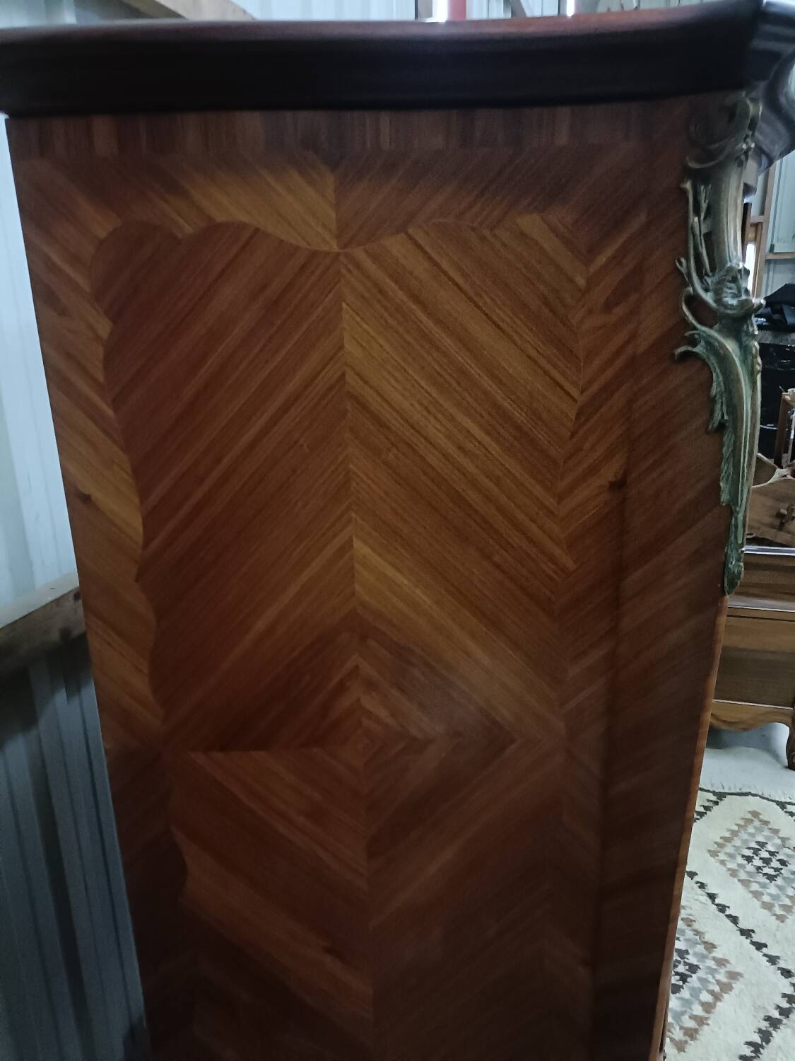 Rosewood inlaid cabinet