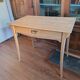 Art Nouveau desk in solid beech.