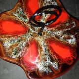 Cheese service Vallauris | Glazed volcanic red ceramic