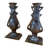 Pair of Art Nouveau vases signed C. Boonefond
