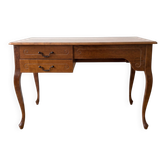 Retro wooden desk with curved legs