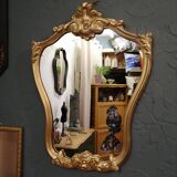 Golden rococo mirror
