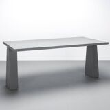 Inca E200 table in Pietra Serena by Angelo Mangiarotti ed. Skipper