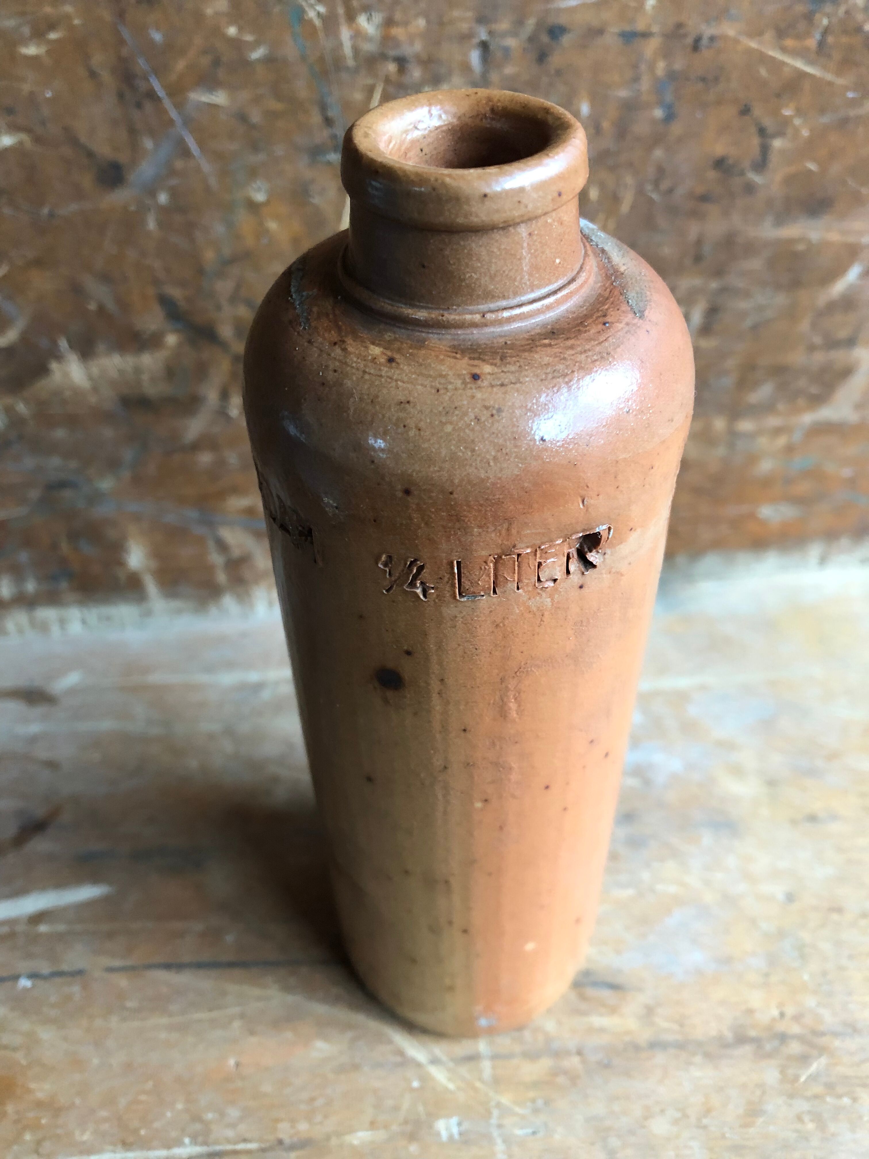 Old bottle sandstone erven lucas bols't lootsje amsterdam vintage