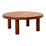 Pierre Chapo, Coffee Table Model T02M in Solid Elm, France 1976