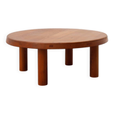 Pierre Chapo, Coffee Table Model T02M in Solid Elm, France 1976