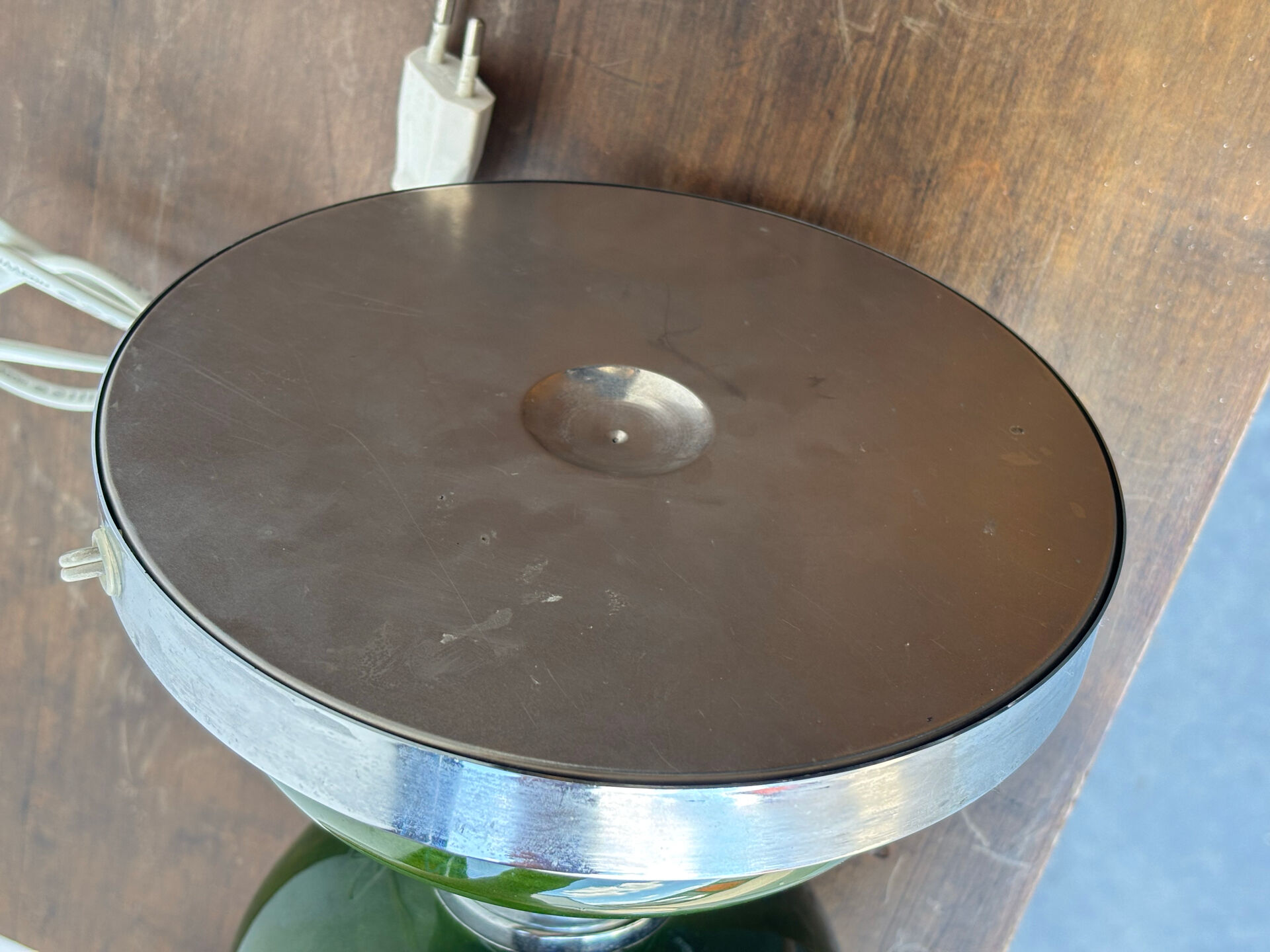 Space Age lamp in ceramic and metal 1960